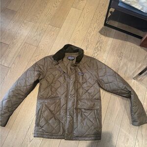 Patagonia Men's Brown Diamond Quilted Puffer Jacket Size Small
